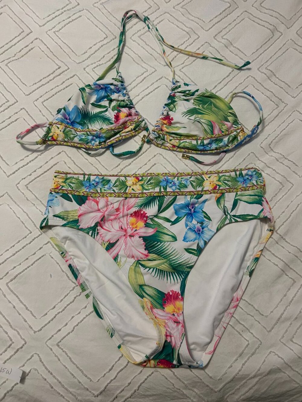 Tommy Bahama Tropical 2-Piece Reversible Swimsuit Large -NWOT